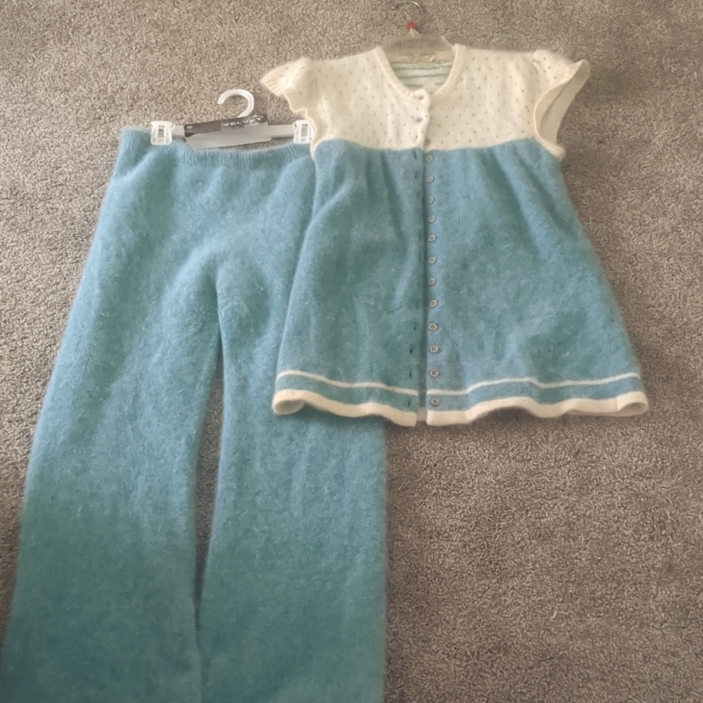 60s era Wool and Angora pantsuit by Sears